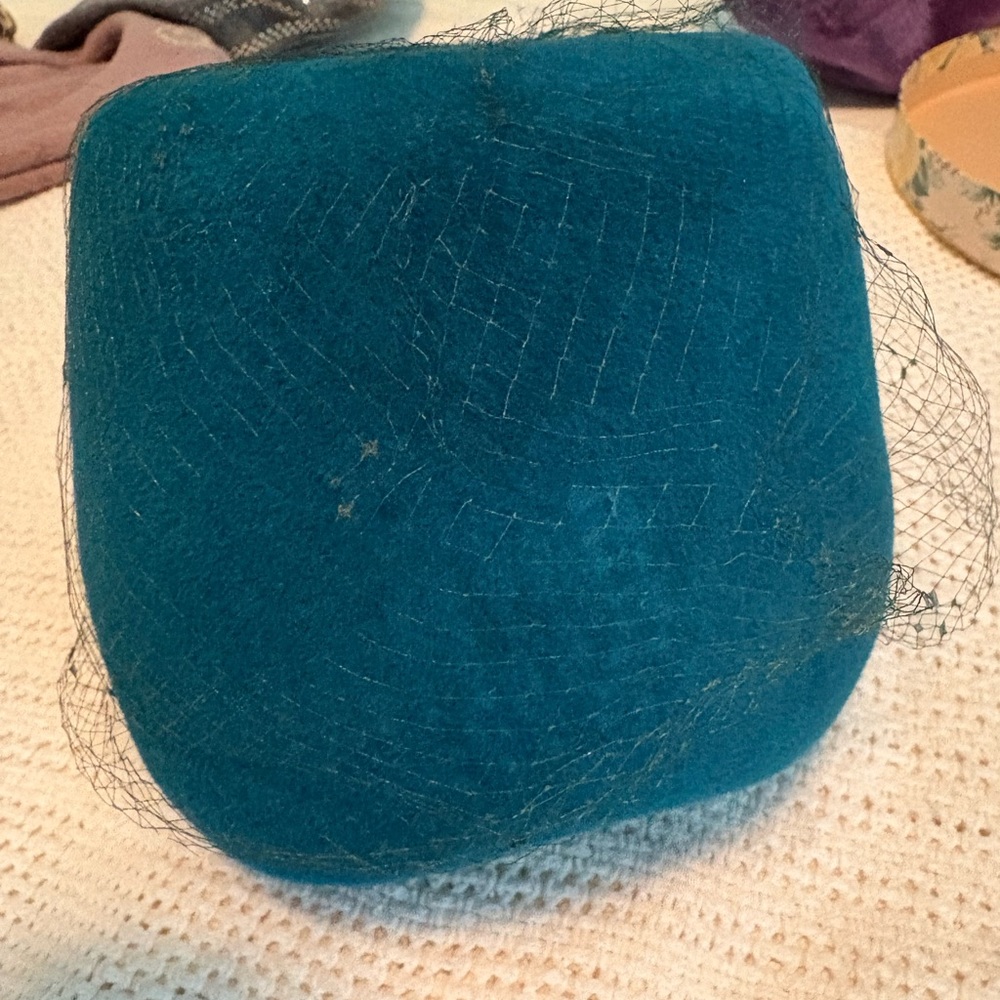 Teal Hat with Netting